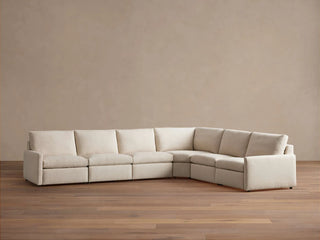 Kipton Slim Arm Six-Piece Motion Sectional