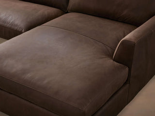 Vernon Leather Two-Piece Chaise Sectional