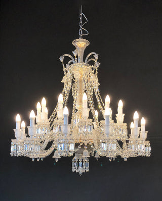 Short 24 Lights Replica Clear Zenith Baccarat Chandelier Crystal Lighting