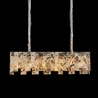 Modern Snowcrest White Luxury Marble Linear Chandelier