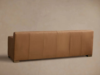 Bronte Leather Bench-Seat Sofa