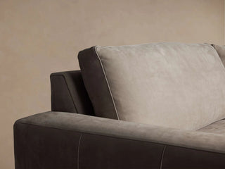 Kipton Wide Arm Nubuck Leather Sofa