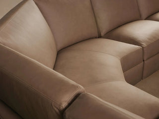 Remington Leather Six-Piece Motion Sectional
