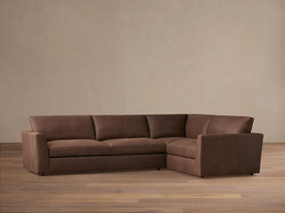 Vernon Leather Two-Piece Sectional