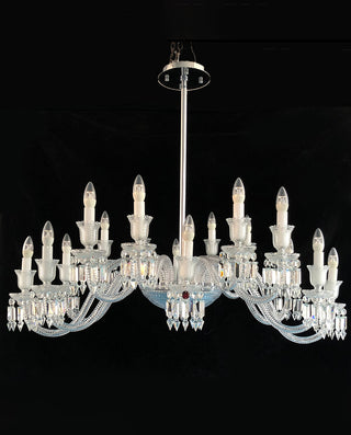 16 Lights Replica Ellipse Baccarat Crystal Lighting Dining Room Chandelier