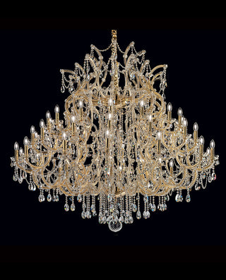 56 Lights Big Chandelier Lighting 75"W 67"H