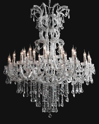 30 Lights Maria Theresa Chandelier 47'' Wide Large Crystal Chandelier for Wedding Hall