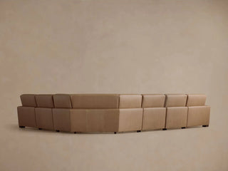 Remington Leather Six-Piece Motion Sectional
