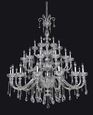 34 Lights Clovio Chandelier 53"W 64"H