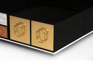 Luxury Modular Coffee Table with Geometric Design, Hidden Storage & Modern Style