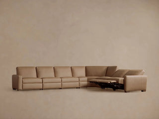 Remington Leather Six-Piece Motion Sectional