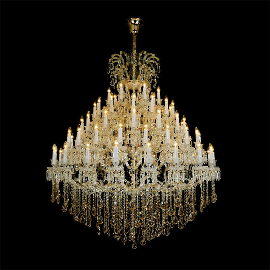 66 Lights Big Maria Theresa Chandelier 60X71 Inch Large Foyer Chandelier