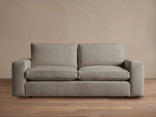 Kipton Wide Arm Nubuck Leather Sofa