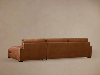 Remington Leather Two-Piece Chaise Sectional