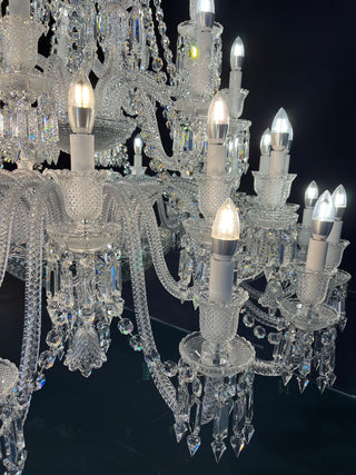 High Quality Copied 48 Lights Clear Zenith Baccarat Chandelier Crystal Lighting