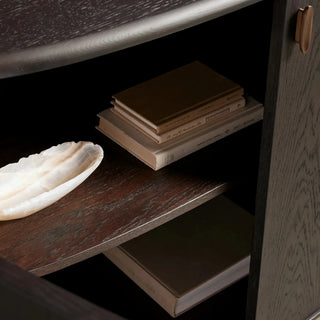 Bexler Natural Wood Sideboard: Buffet Table & Living Room Entryways Storage Cabinet