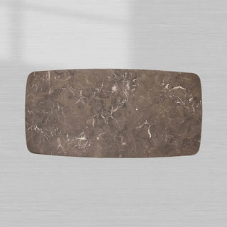 Saint Germain Marble Top Coffee Table: Oak Wood Dauphine Base Living Room Cocktail & Center Tea Table