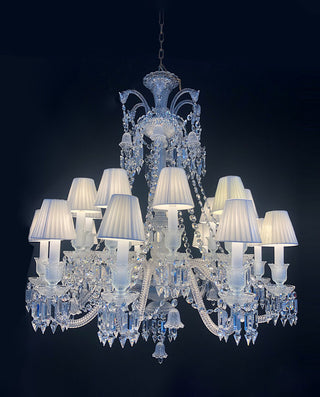 Short 18 Lights Replica Clear Zenith Baccarat Chandelier Crystal Lighting