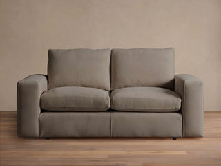 Kipton Wide Arm Nubuck Leather Sofa