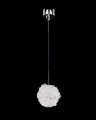 Clear Natural Crystal Stone Pendant Light