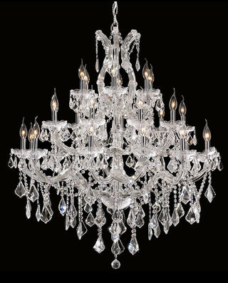 37'' Big Chandelier 28 Lights Maria Theresa Crystal Chandelier for Living Room MT01L28C
