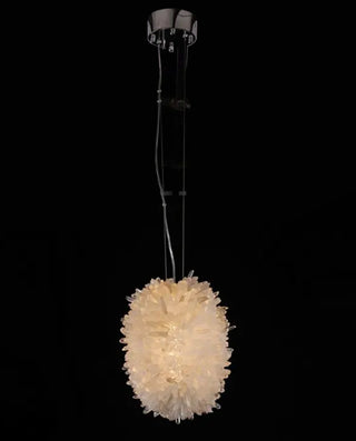 Clear Geode Quartz Crystal Chandelier Pendant