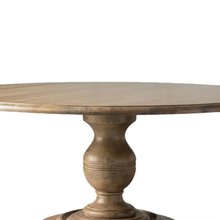 Asolo Distressed Solid Wood Dining Table – Artisan Crafted Tulip Wood Table