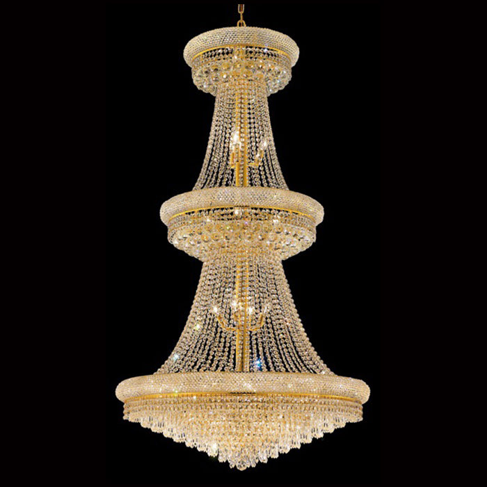 36X66 Inch 32 Lights Elegant Empire K9 Crystal Chandelier