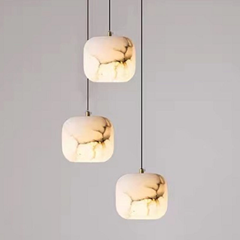 6 Inch Mini Modern Alabaster Pendant Light