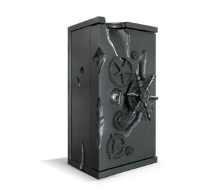 Luxury Collectible Vault Safe with Gold-Plated Finish & Secret Dial Lock System