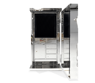Luxury Collectible Vault Safe with Gold-Plated Finish & Secret Dial Lock System