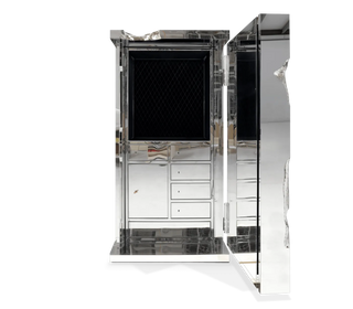 Luxury Collectible Vault Safe with Gold-Plated Finish & Secret Dial Lock System
