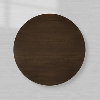Sullivan Oak Wood Round Coffee Table: Simplicity Living Room Center Cocktail & Tea Table
