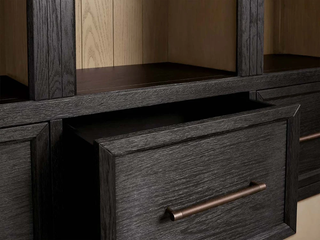 Hattie Oak Wood Entryway Tall Storage Cabinet with Hooks