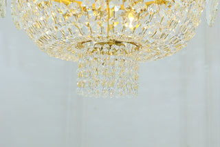 24X30 Inch Classical French Empire Brass and Crystal Chandelier