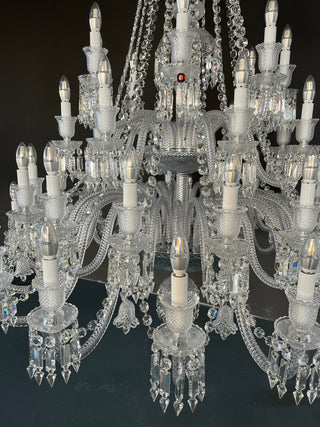 High Quality Copied 48 Lights Clear Zenith Baccarat Chandelier Crystal Lighting