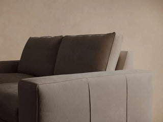 Kipton Wide Arm Nubuck Leather Sofa