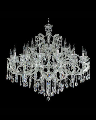 28 Lights Maria Theresa Chandelier for Wedding Hall 49"W  45" H