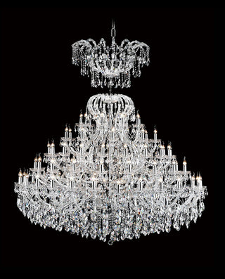 90 Lights Five Layers Extra Large Chandelier for Lobby 79"W 83"H