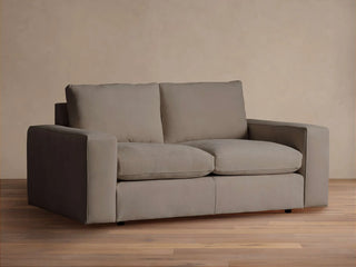 Kipton Wide Arm Nubuck Leather Sofa