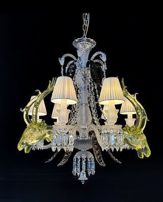 Custom Made Etrange Zenith Deers Chandelier Baccarat Crystal Lighting 6 Lights