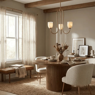 Trillium Alabaster Chandelier
