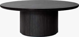 Moon Coffee Table, 59¾" Large Round Marble or Oak