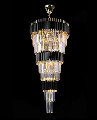 55 Inch Tall Modern Staircase Chandelier 47"W 60"H