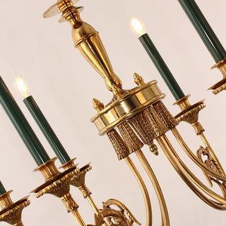 26-34 Inch Multiple Size Small Baroque Style Royal French Copper Chandelier Lighting