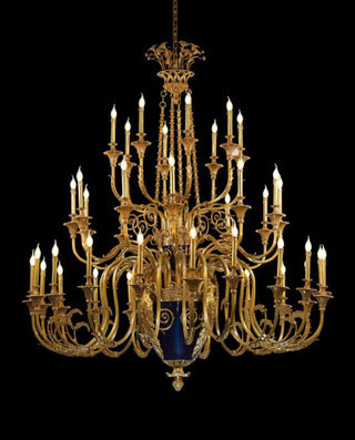 71X98 Inch Rococo Style Big French Empire Copper Chandelier for Foyer