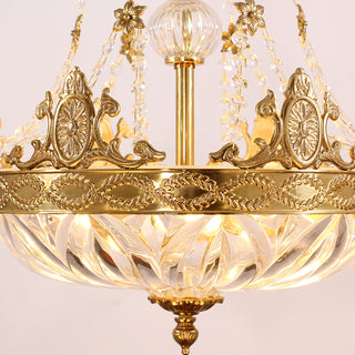 16 Inch Mini Chandelier Antique French Empire Brass Chandelier for Hallway