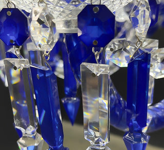 12 Lights Replica Baccarat Chandelier Blue & Clear Baccarat Crystal Lighting