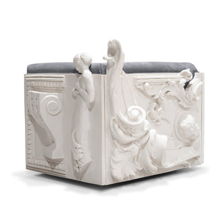 Luxury Versailles Style Armchair with Carved Wooden Frame & Upholstered Design