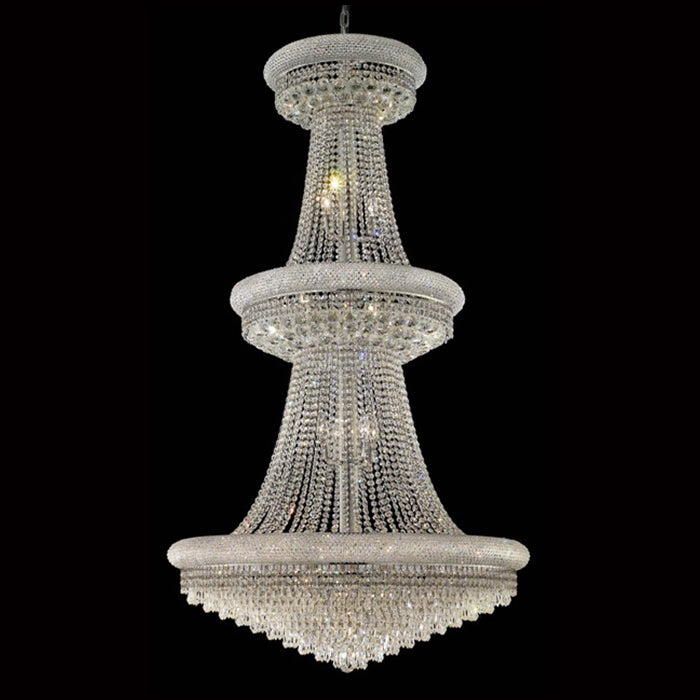 36X66 Inch 32 Lights Elegant Empire K9 Crystal Chandelier